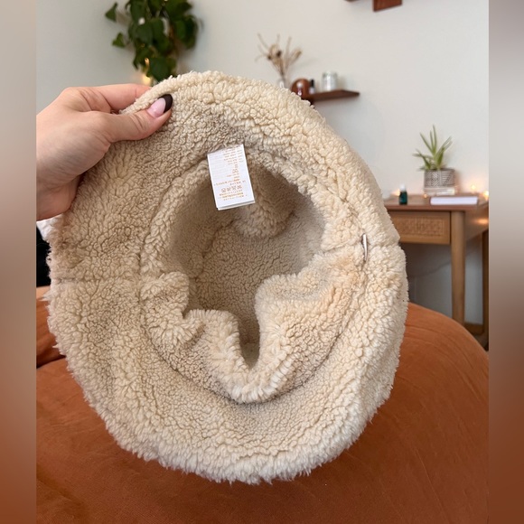 Brixton reversible olive green sherpa bucket hat- XS/S - Picture 3 of 6